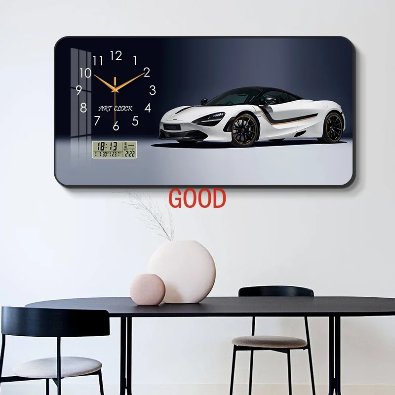 Living room creative internet celebrity esports room silent clock auto repair beauty shop car wall clock