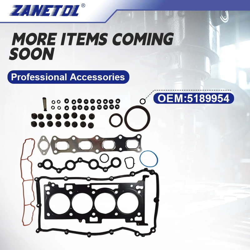 

ZANETOL Cylinder Head Gasket Set Hot Cars Accessories for JEEP COMPASS 2007~2008 JEEP PATRIOT 2007~2008 5189954 5189954AB 656370