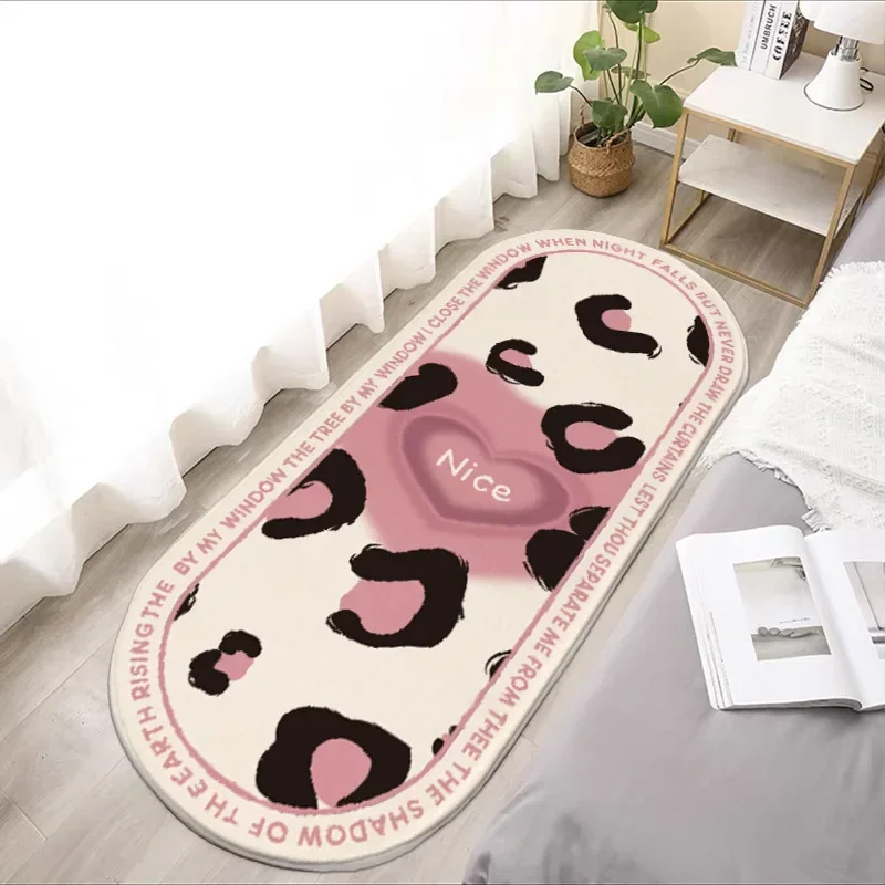 Minimalist Leopard Print Carpet Living Room Decoration Doormat Soft Fluffy Large Thick Rugs Children's Bedroom Bedside Floor Mat