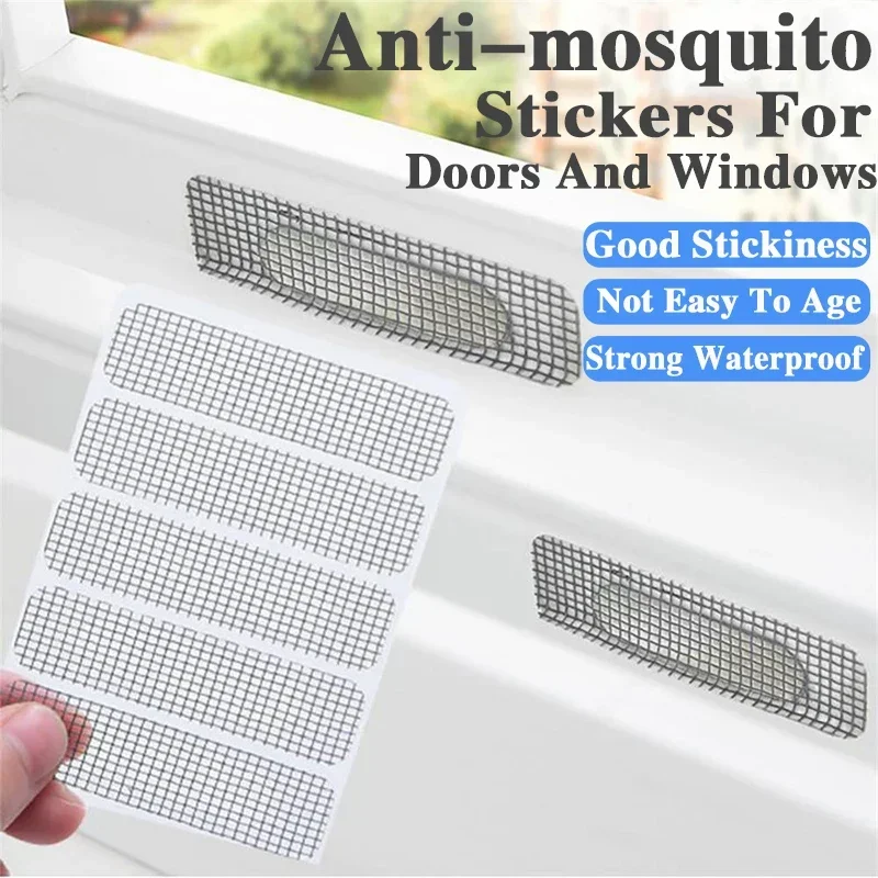 Parche para pantalla de ventana, rejilla de escape, orificio de drenaje para puerta y ventana, pasta antimosquitos, malla mosquitera, subsidio de reparación Invisible