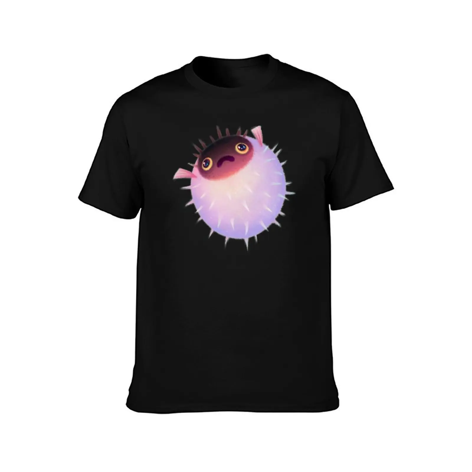 Puffer T-Shirt, Summer Casual Cotton Tee, Oversized Streetwear Tops, Vintage Graphic Print, Loose Fit Short Sleeve, 100% Cotton