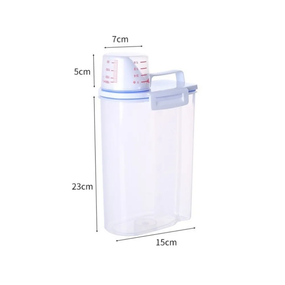 1/4pcs 5.5 pound rice sealed dry grain storage container, thickened plastic transparent food storage box with dumping port