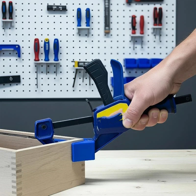 Irwin Quick Grip Bar Clamp Angle Clamp Adapter Lightweight Portable for Garage Repair Woodworking DIY Home Renovation