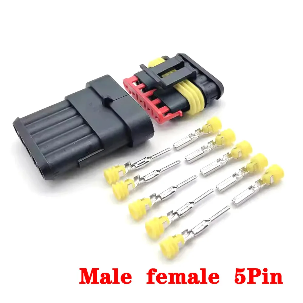 Conector impermeável do fio elétrico, tomada do carro, selo super, 2Pin, 3Pin, 4Pin, 5Pin, 6Pin