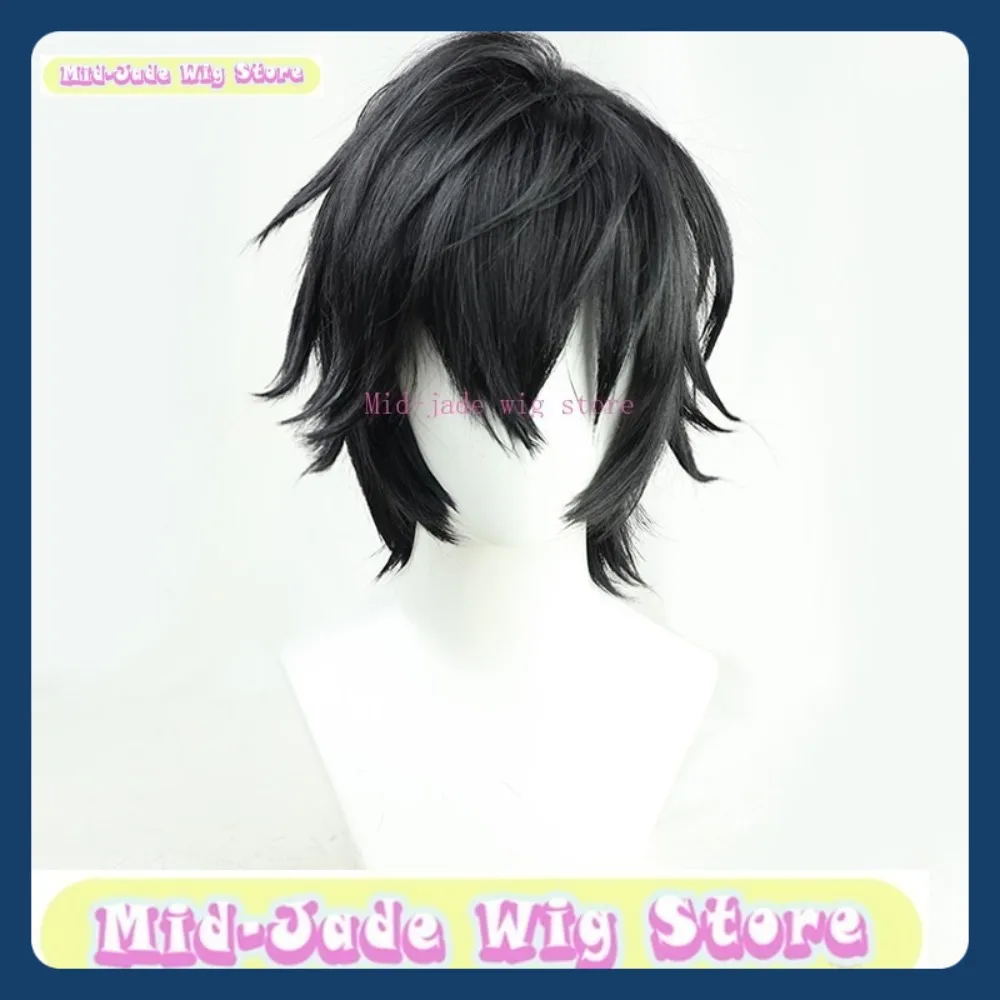 Mid-jade Wig Store NIJISANJI Axia Krone 코스프레 가발 할로윈 코스프레는 애니메이션 캐릭터 의상과 소품을 복원합니다.