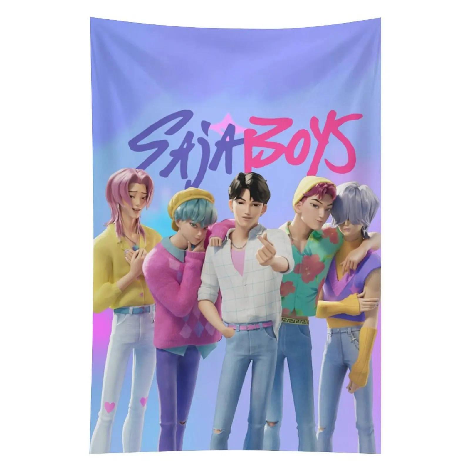 Huntrix KPop Demon Hunters Tapestry Wall Decor, 40''x60'' Tapestry Gift Applicable To Wall Decor Art Tapestry - Image 2