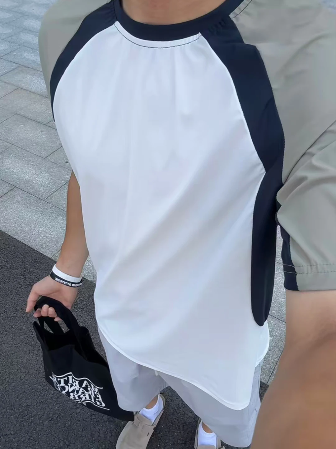 

Qui Dry Sport ort Sve Men's T-irt f Sve Cleanfit Moisture ng Breathable Five-Quarter Training Top for Summer