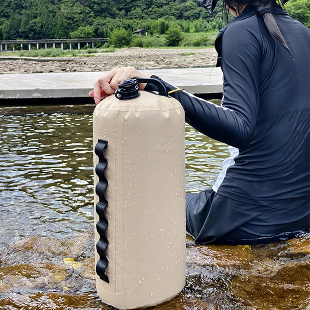 

Float Water Drift Buoy Buoyancy Bag Water Storage Thickened Swimming Buoy Bag with Belt Float Multifunctional Swim Buoy Camping