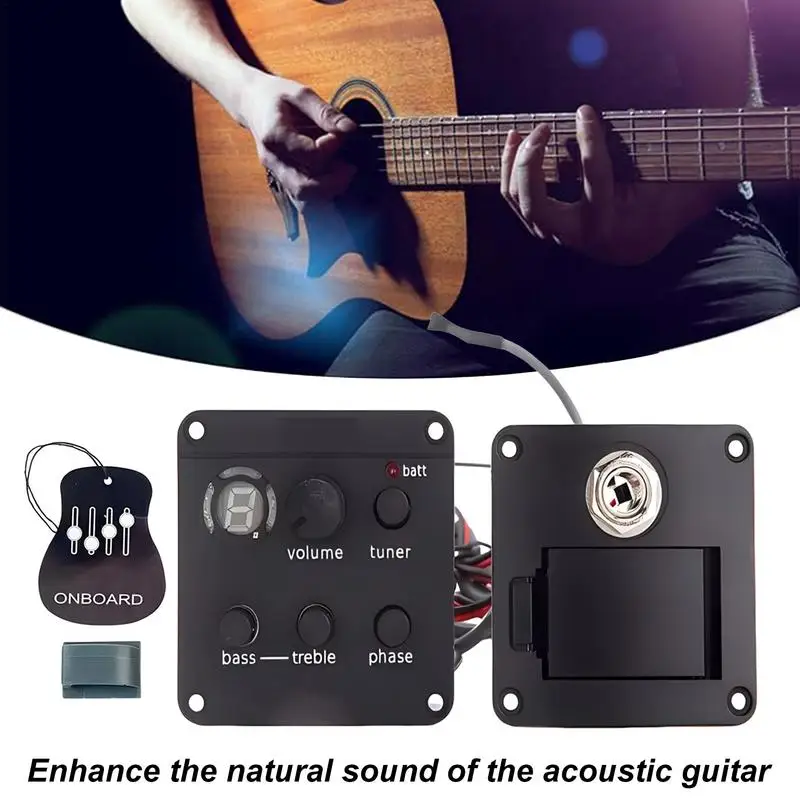 Pickup For Folklore Guitar Adjustable Pickup System Guitar Volume Control Adjustable Pickup For Folklore Guitar High-Fidelity