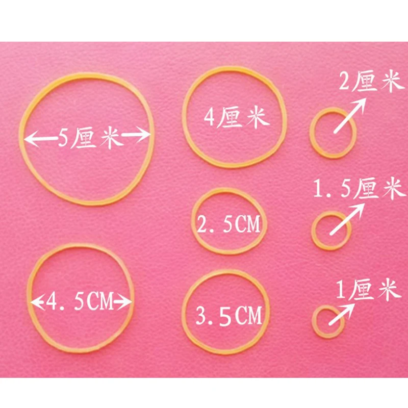 600 Pcs Elastic Band Yellow Rubber Bands High Elastic Rubber Band Stretchable Rubber Home Office Stationery Supplies Rubber