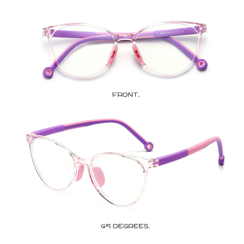 Anti-blue Light Kids Glasses Children Boys Girls Computer Eye Protection Eyeglasses Ultra Light Frame