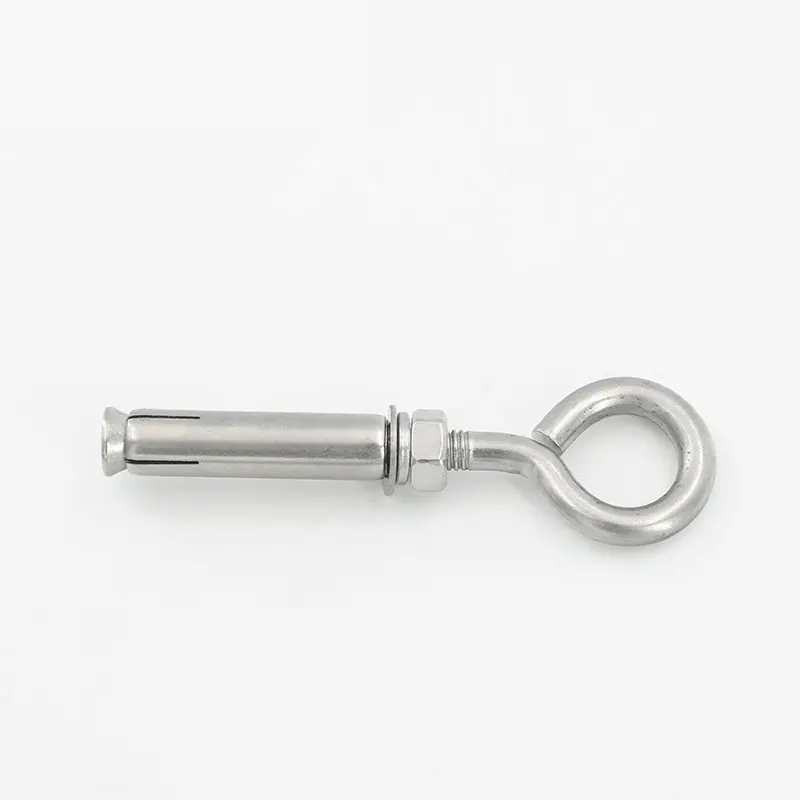 4 Pieces M6 M8 M10 M12 304 Stainless Steel Expansion Hooks Concrete Wall Anchor Bolt Cup Closed Spring Opening Sleeve Fastener