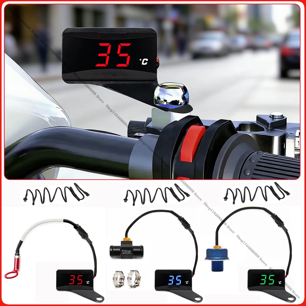 Motorcycle temperature measuring instrument water temperature gauge oil temperature gauge cylinder head temperature sensor