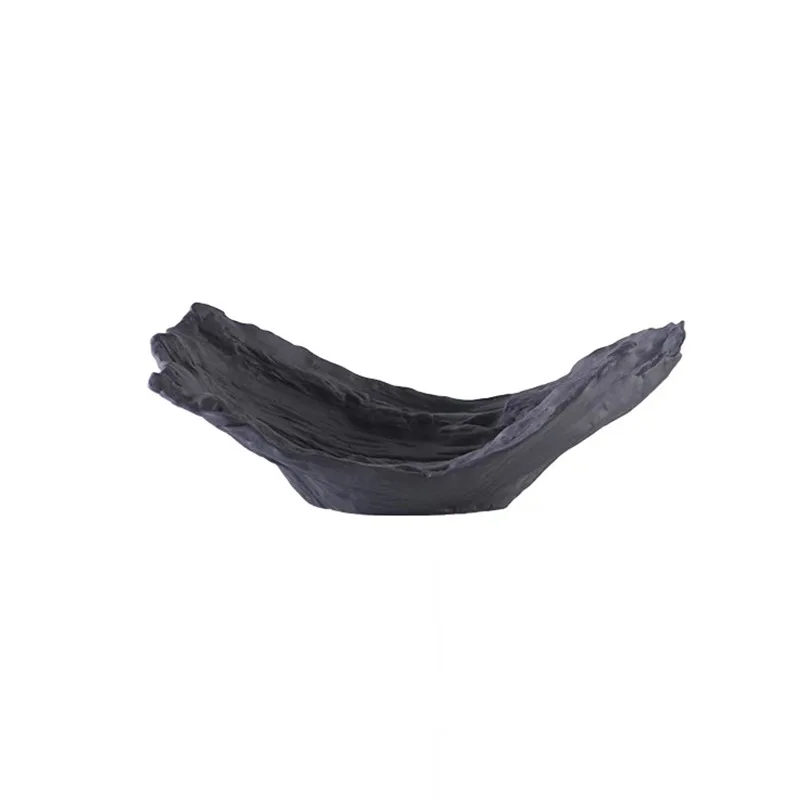 Modern minimalist creative black and white ceramic vase tray ornament, home model room, homestay decoration