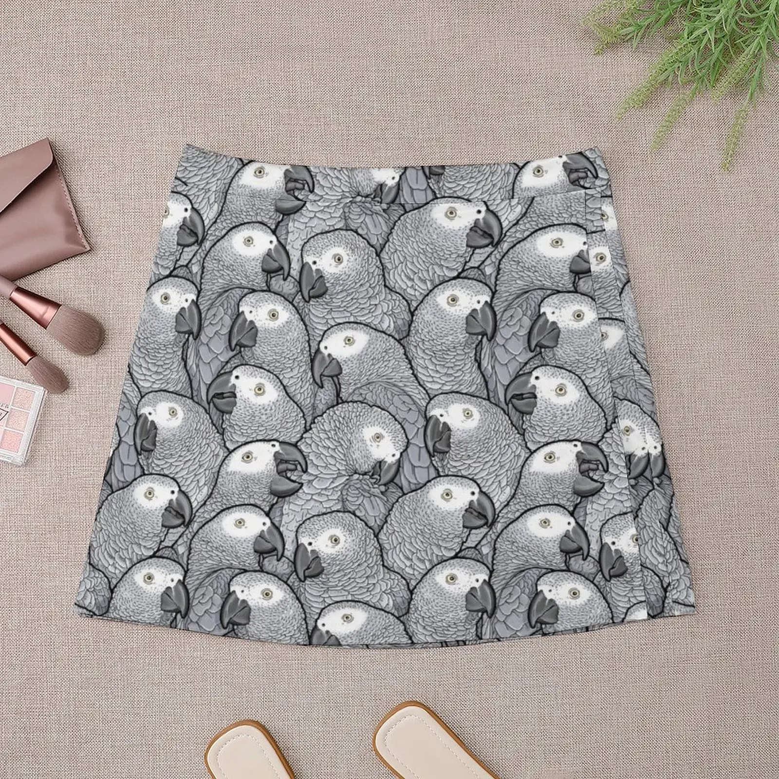 African Grey Parrots Mini Skirt Women skirts Summer skirt korean clothes ladies Mini Skirt