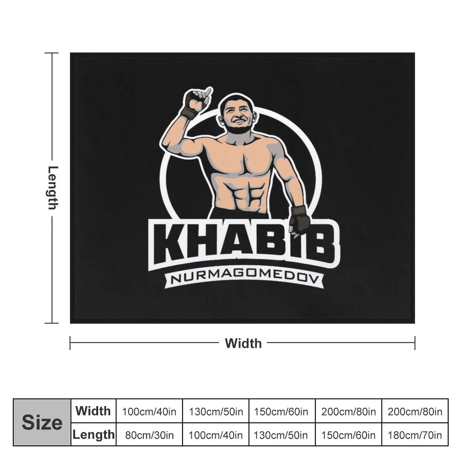 Khabib Time - Winner Throw Blanket Loose Quilt christmas decoration Designers Blankets