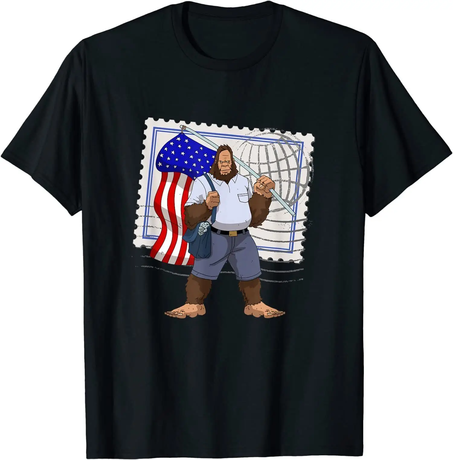 NEW LIMITED American Flag Protect Postal Service Design Gift Idea T-Shirt S-3XL