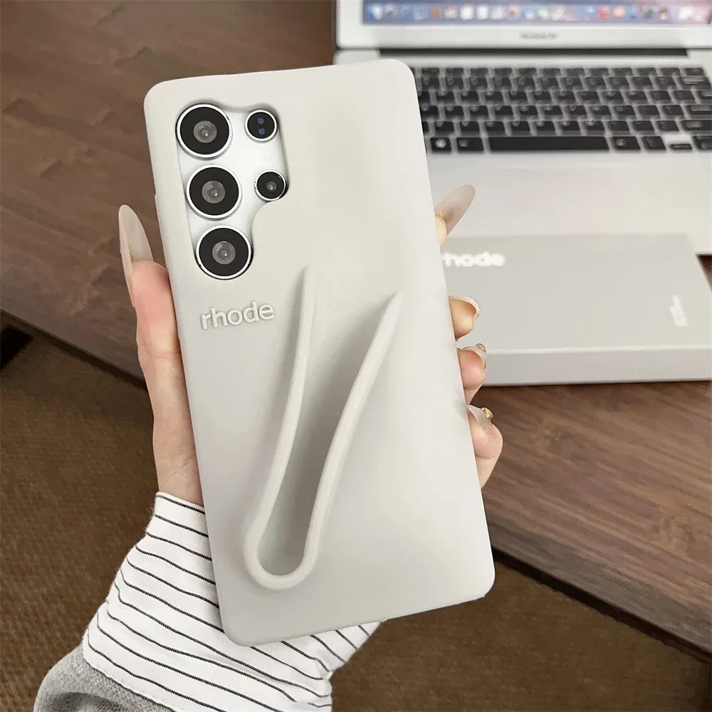 لسامسونج غالاكسي S25 S24 S23 الترا S25 زائد لينة سيليكون جراب هاتف مع ملمع الشفاه بلسم الشفاه حامل أحمر الشفاه غطاء مقاوم للصدمات