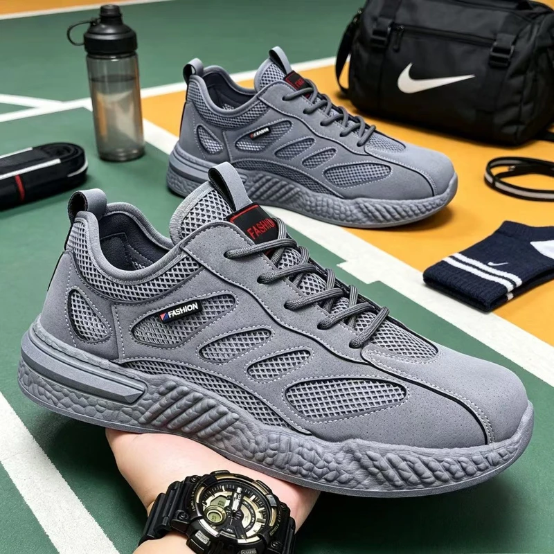light summer work shoes breathable mesh safety shoes for woman comfortable work sneakers for men steel toe work safety boots