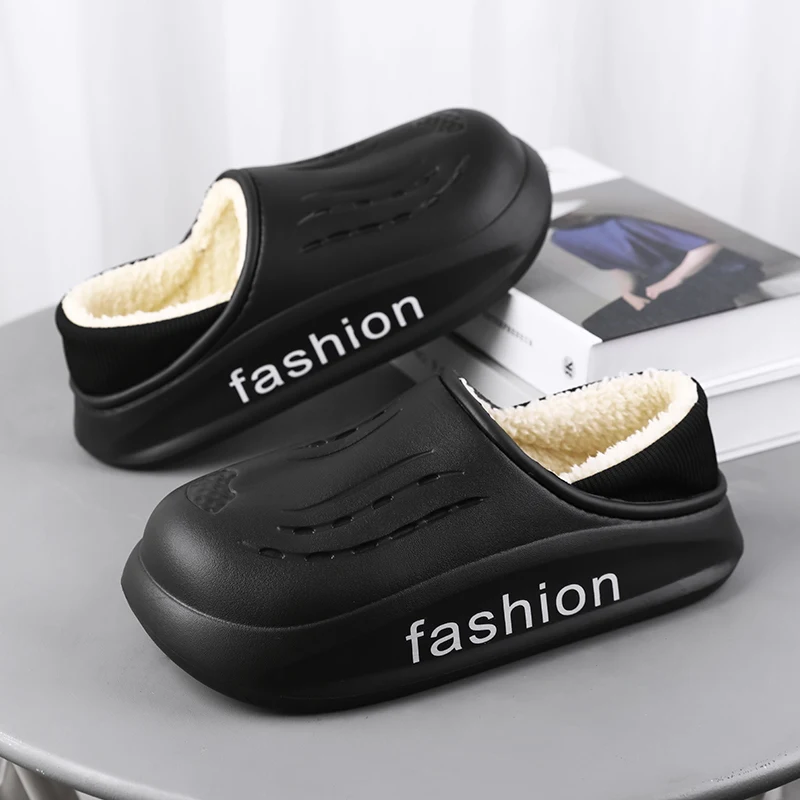 Sandal Pria tetap hangat, sandal dalam ruangan Anti selip untuk pria