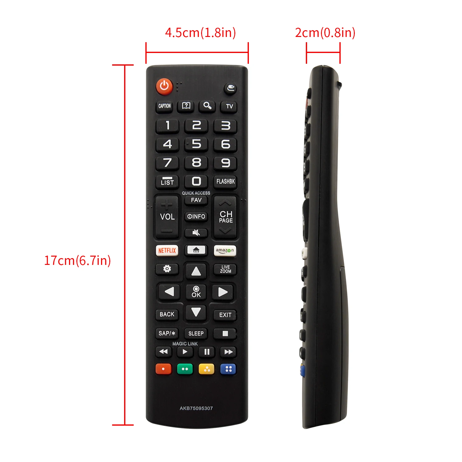 AKB75095307 Remote Replacement Control for LG LCD, LED,Smart TVs