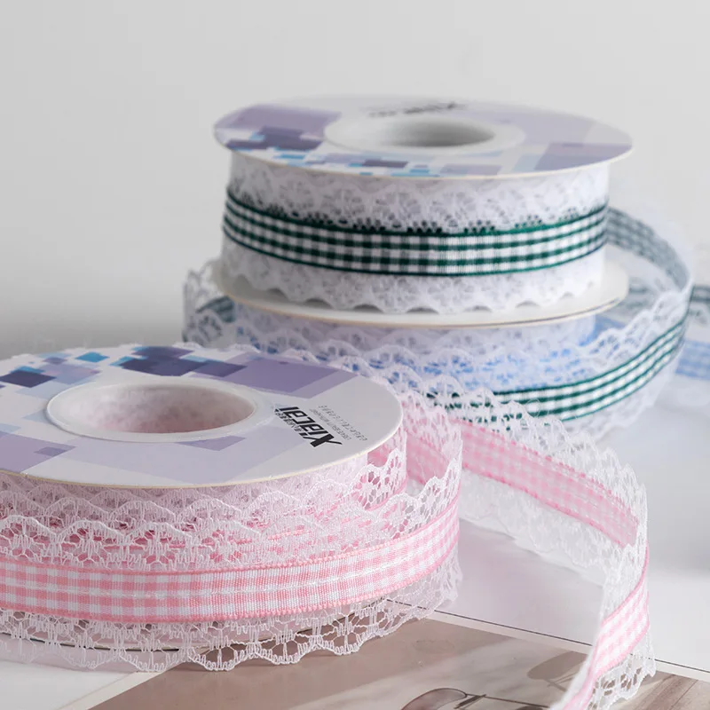 

2025 New Grid Decoration Multifunctional Headwear and Hat New Tassel Clothing Accessories Gift Packaging DIY Handmade Materials