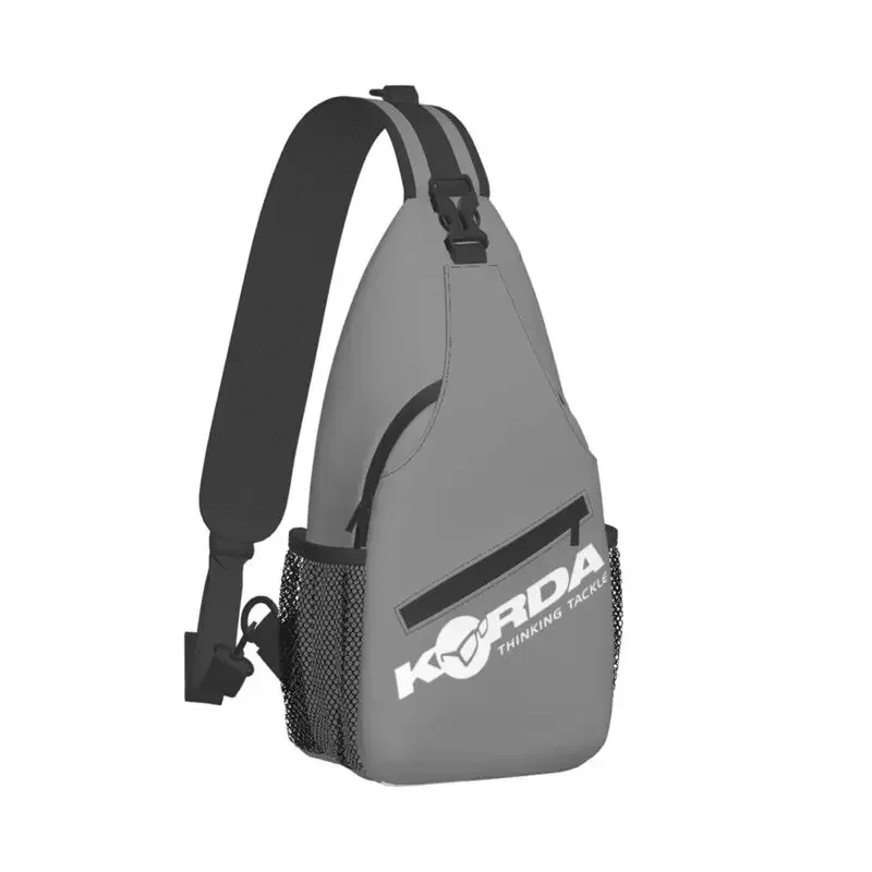 Korda Fishing Logo Sling Chest Bag Custom Fish Carp Fisherman Gift Shoulder Crossbody Backpack for Men Cycling Camping Daypack