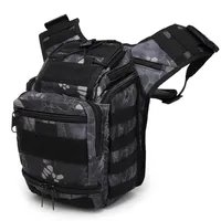 Camouflage Tactical Crossbody Bag Motorcycle Riding Camera Bag Single Shoulder Back Outdoor Multifunctional Saddle Bag for Men