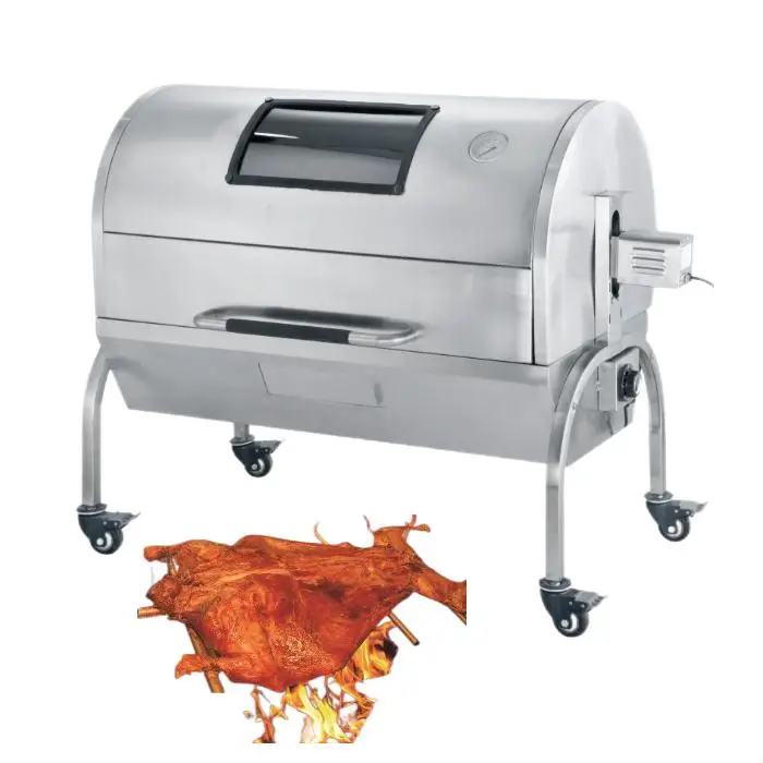 

SUNMAX Hot Selling Stainless Steel Multipurpose Outdoor Charcoal Rotating Meat Vegetable Barbecue BBQ Grill for