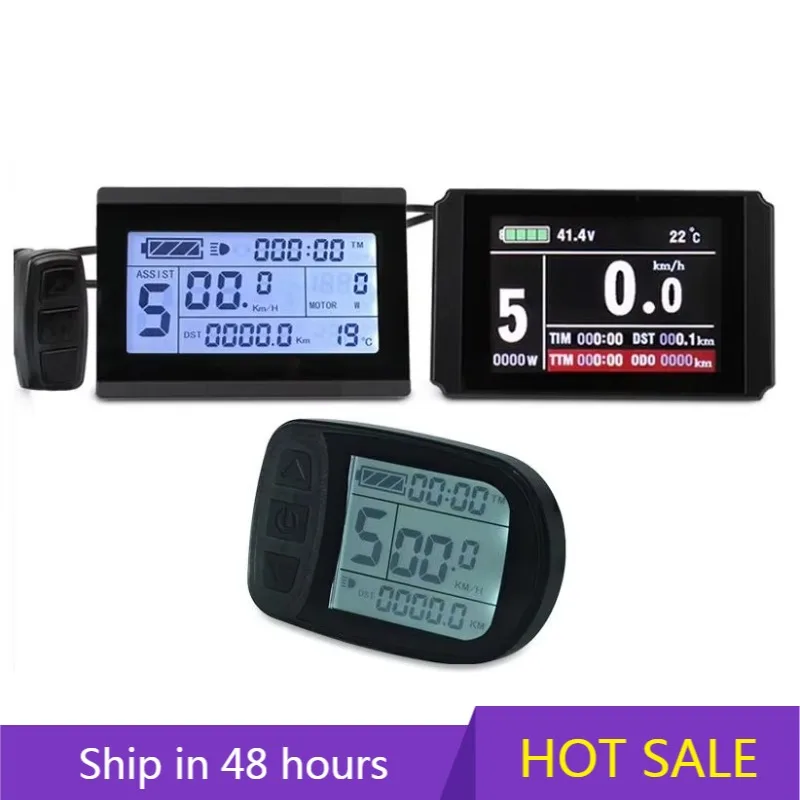 

POWER LEAPKT Intelligent Controller Electric Bicycle Meter with Waterproof Julet LCD3 LCD8HU LCD5 Panel 24V 36V 48V Batteries