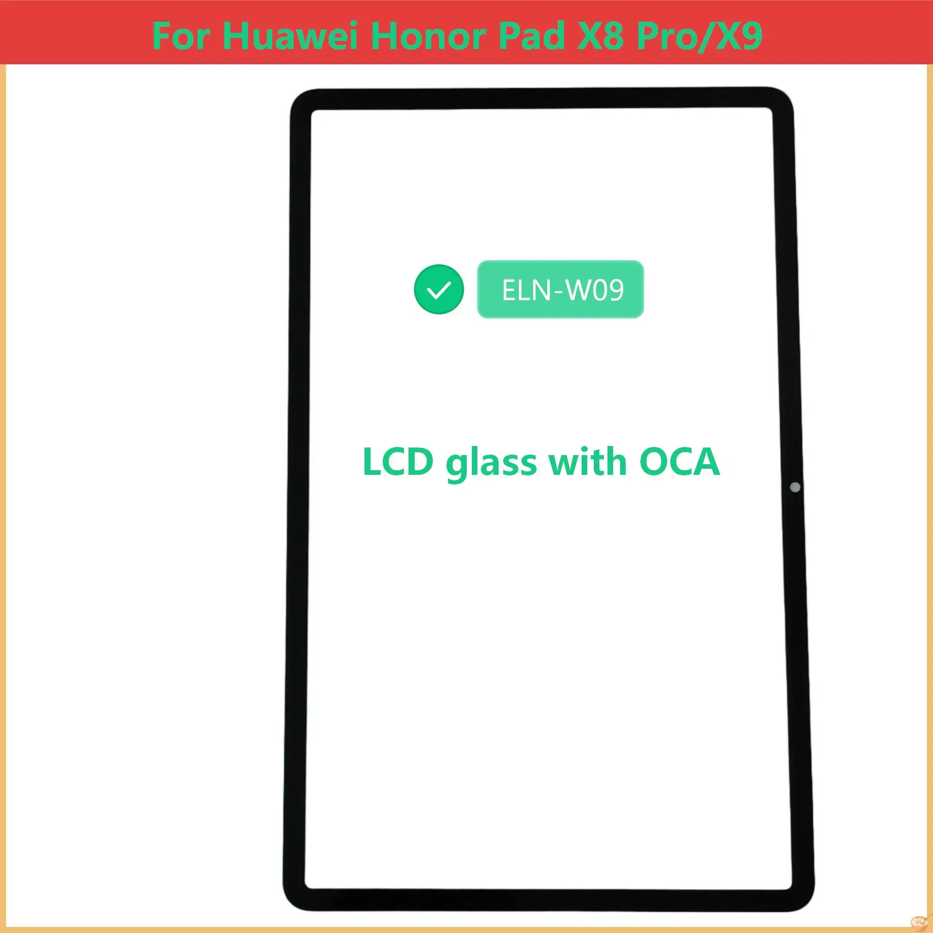 

New For Huawei Honor Pad X8 Pro X9 ELN-W09 11.5" Touch Screen Panel Tablet Front Outer LCD Glass Lens With OCA