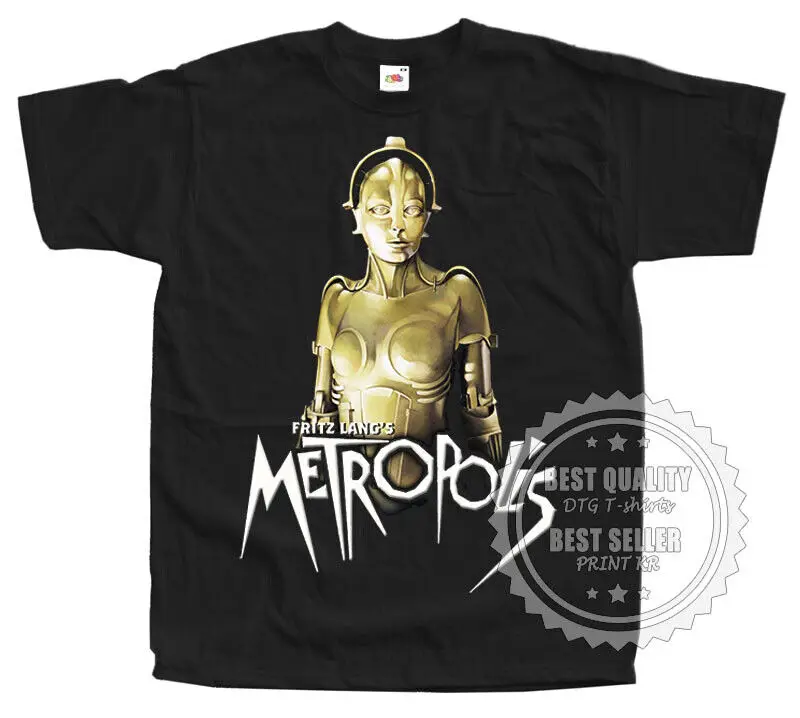 

Metropolis 1927 T SHIRT Movie Poster Drama v3 BLACK All Sizes S to 5XL