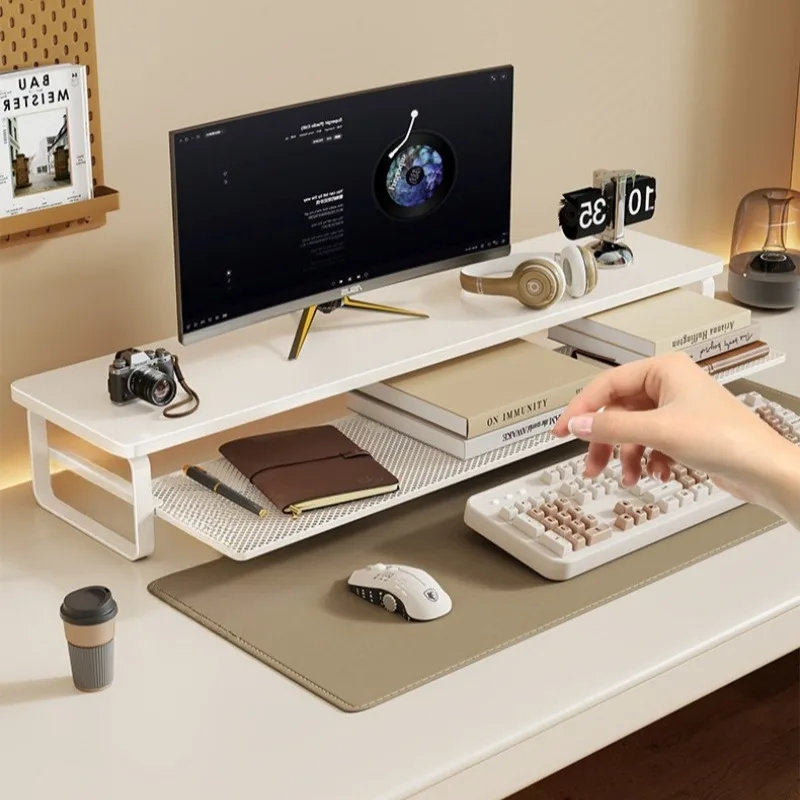 Shelving Management Office Storage Phone Pen Stationery Essentials Desk Storage White Metal Repisas Para Pared Room Accessories