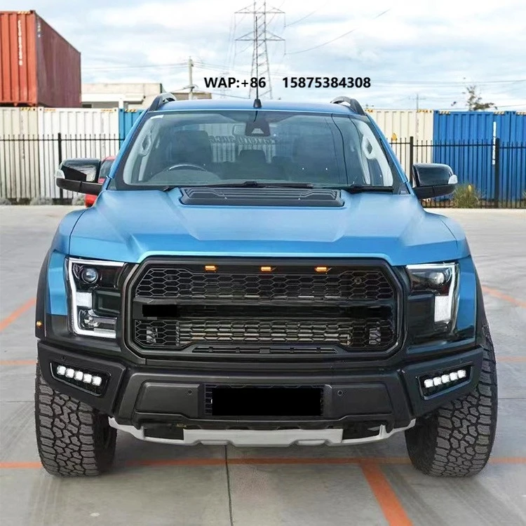Raptor F150 Style Full Set Bodykit with Light Upgrade for Ranger T6 T7 4x4 Off-road Pickup 2015 2016 2017 2018 2019