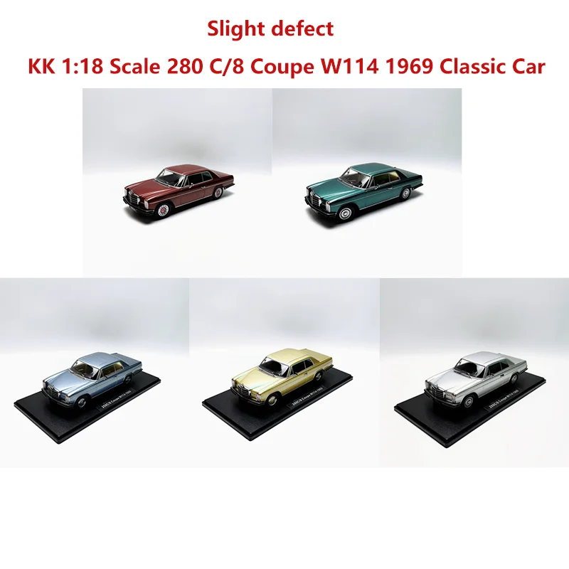 

KK литой под давлением масштаб 1:18 280 C/8 купе W114 1969 классический автомобиль из сплава имитация модели для взрослых коллекция украшения подарок статический дисплей