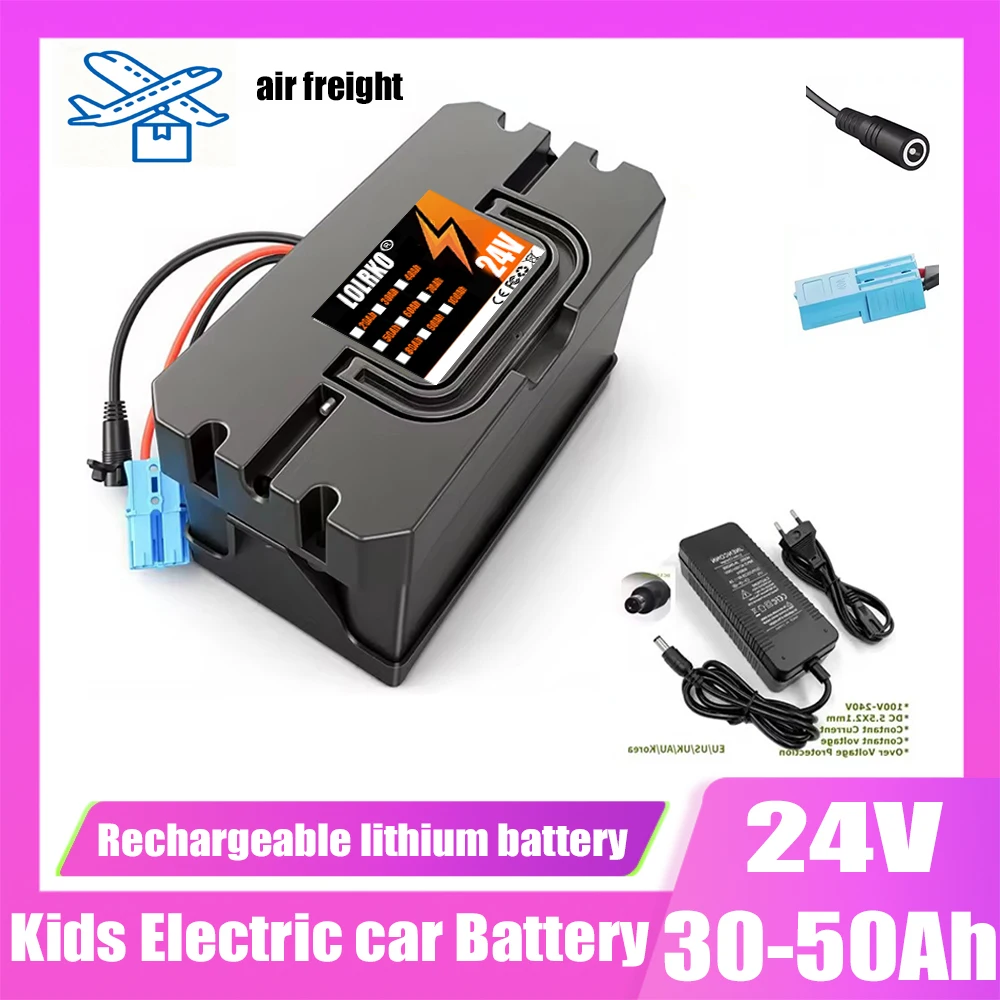 

24V Children's Electric Vehicle Charging Lithium Battery 24V 50ah Lifepo4 Battery Pack Lithium Iron Phosphate Super Long Range