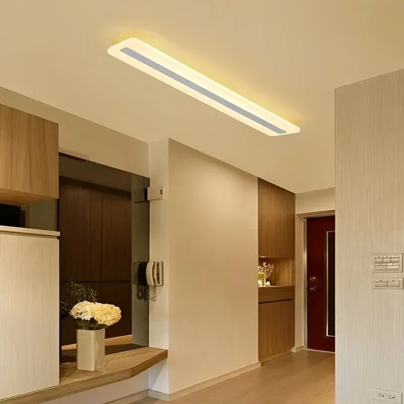 TY Modern LED Rectangle Ceiling Light Simple Aisle Lighting for Living Room Corridor Bedroom Study Home Decorative Lighting