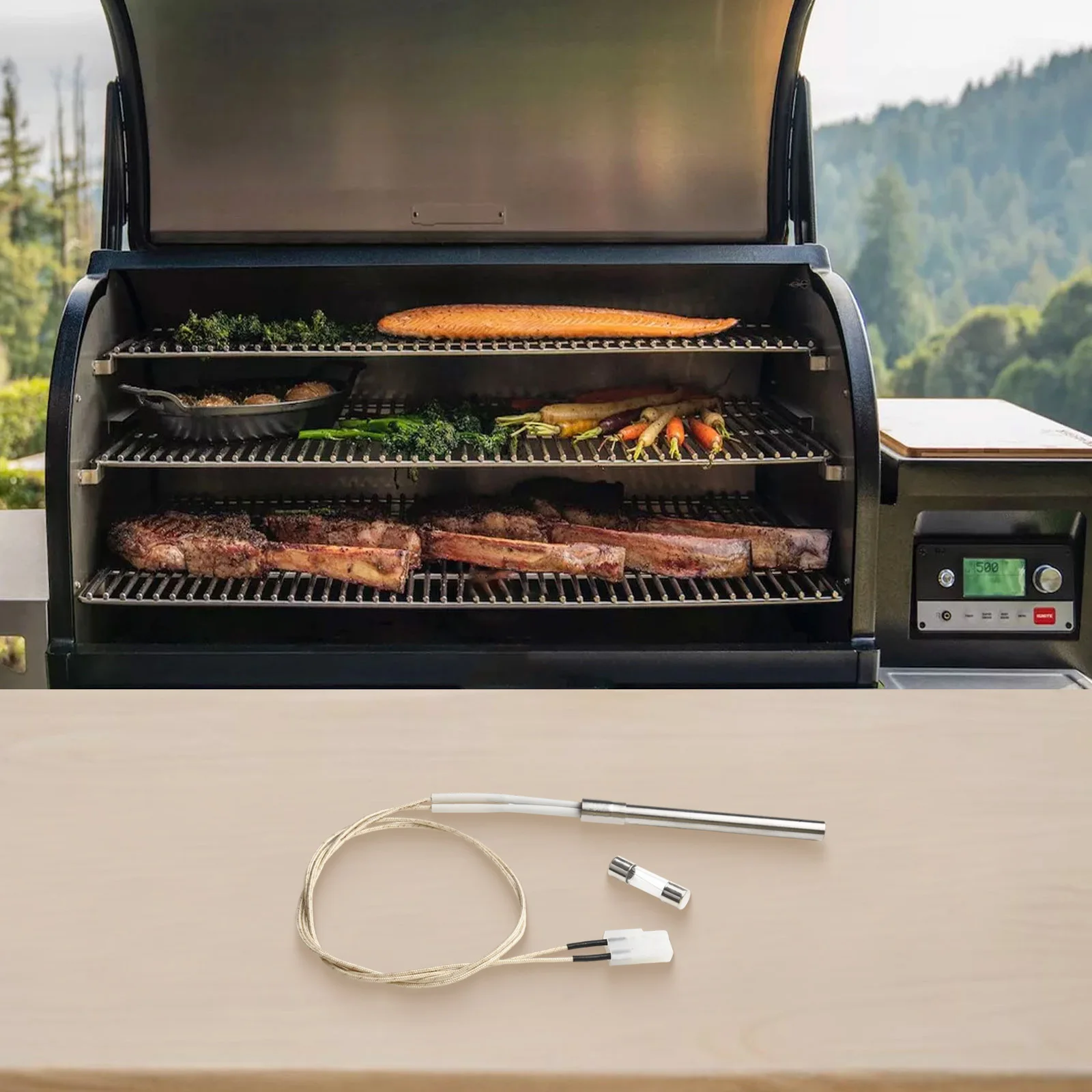 

Нержавеющая сталь 310S стержень зажигания силиконовый белый рукав TR 9,5*110 120 В 200 Вт L Высокое качество Высокая температура приготовления пищи на открытом воздухе