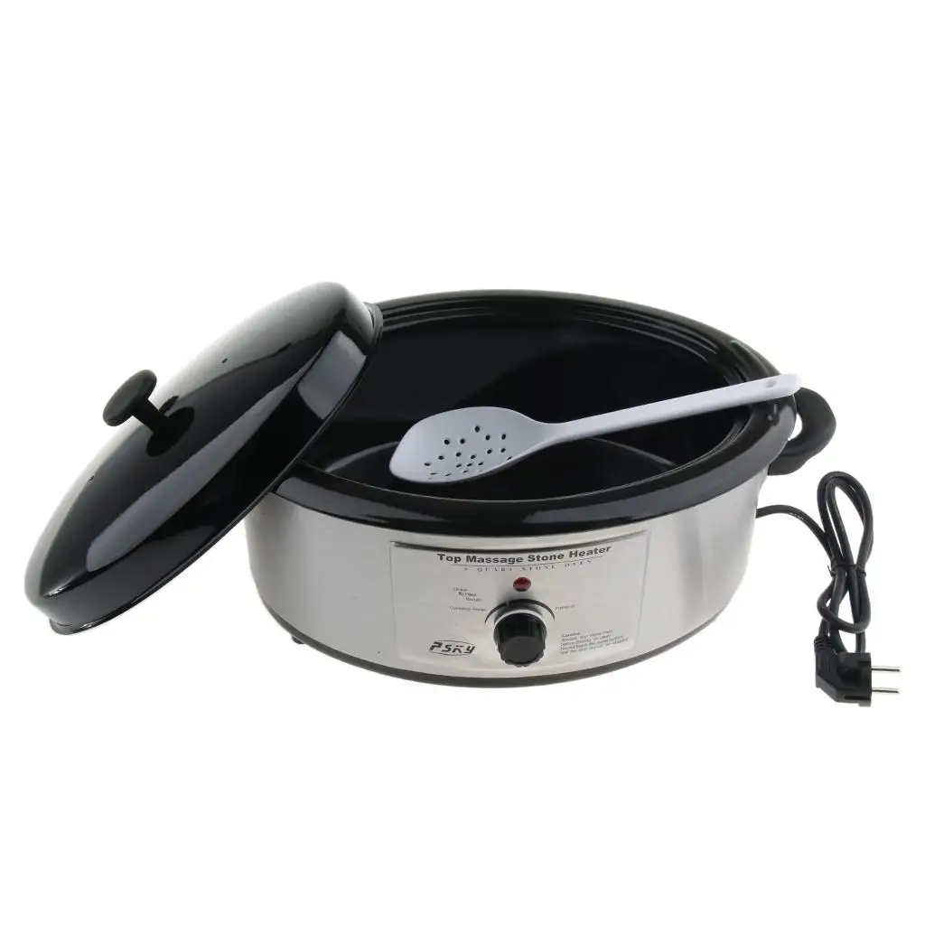 SPA Hot Heating Pot Massage Stone Warmer Heater EU Plug