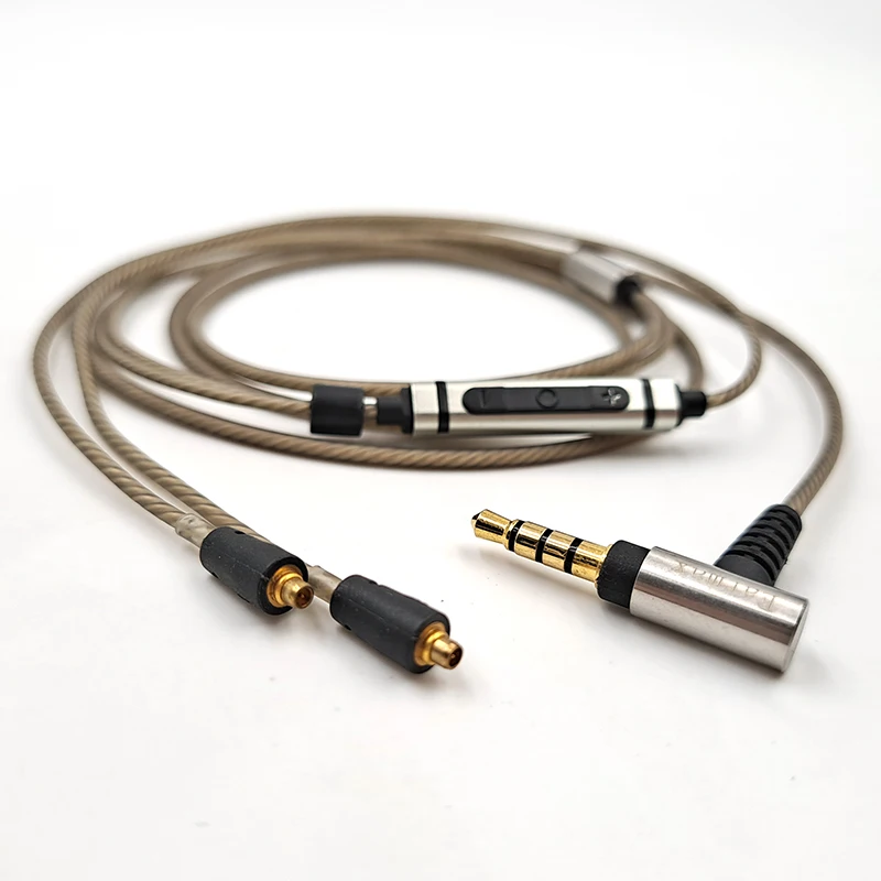 For Logitech UE900 SONY XBA-H3 H2 N3AP SE215 SE425 SE315 N1AP MMCX Earphone Replaceable 3.5mm High Purity Silver Plated Cable