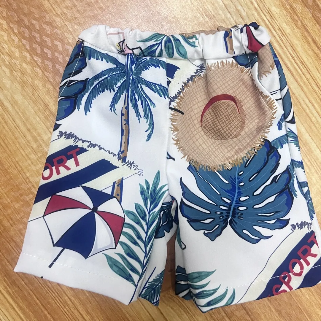New 1/3 Doll's Clothes Suit Elasticity Vest Beach Shorts for 70cm, 73cm Male Bjd Doll Toys Play House Doll Accessories, No Doll