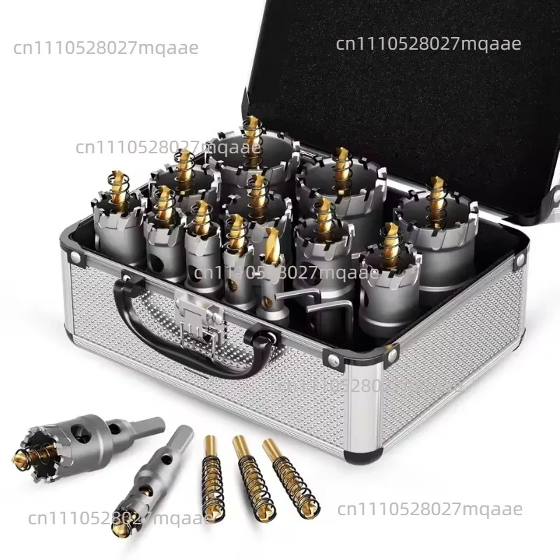 Hole Opener Carbide Stainless Steel Set Metal Iron Plate Steel Plate Aluminum Alloy Punching 10-piece Set 6-piece Set