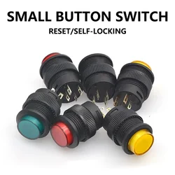 5/20/100PCS R16-503AD/BD Push Button Switch Reset Self-Locking Switch Round 4Pin 2Pin 16MM Switch With Light LED 3V