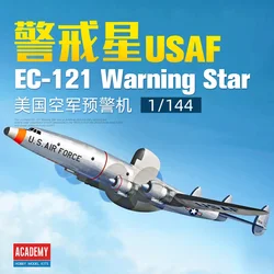 Academy assembled airplane model kit 12637 USAF EC-121 early warning aircraft 1/144