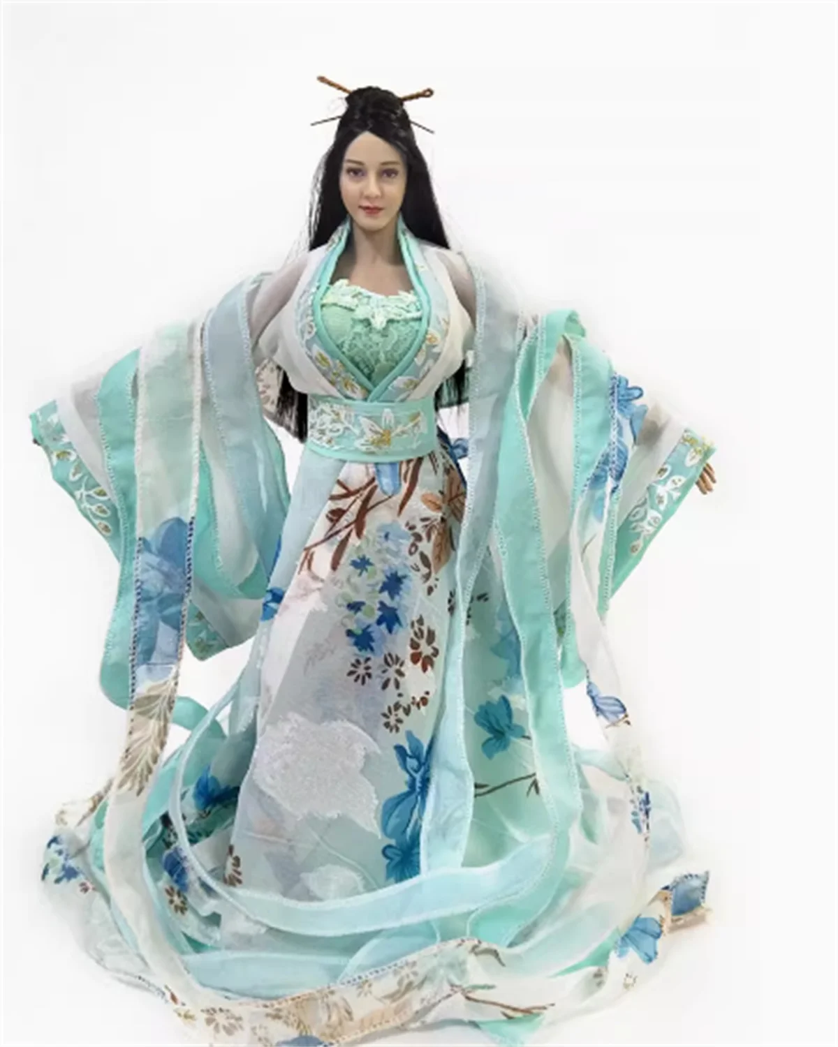 customize  Ancient Long Dress 1/6 Scale Soldier  Robe Hanfu Chinese Outfit Skirt Clothes   Model Fit Soldier Action Figure  Toys