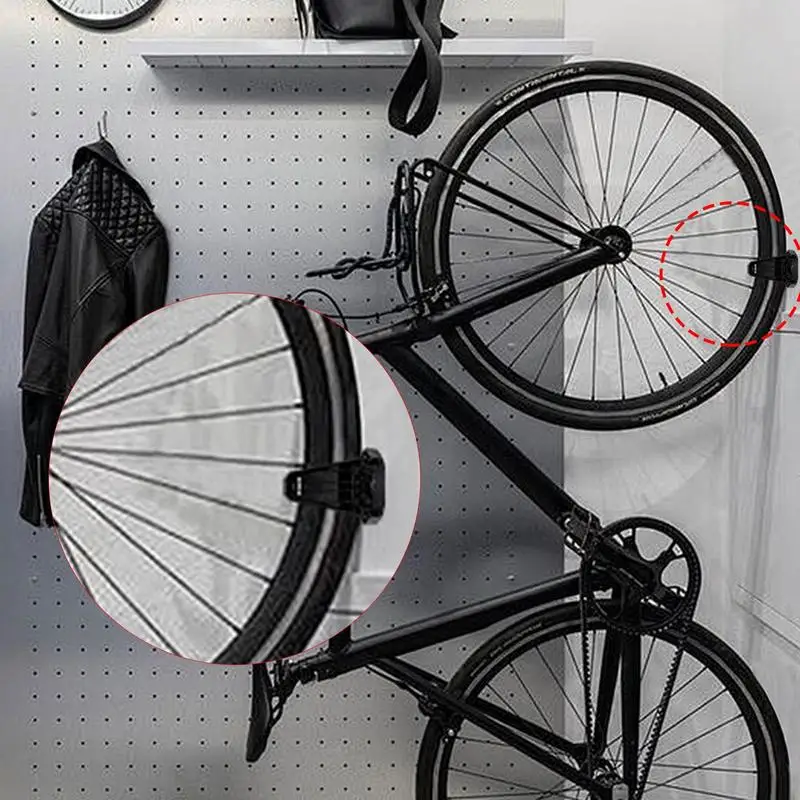 

Wall Mount Cycle Holder Wall Mounted Adjustable Cycle Rack Stand Parking Buckle Vertical Storage Rack Space Saving Cycle Holder