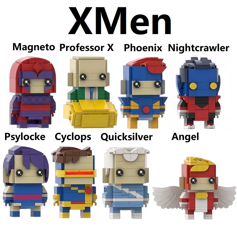 Dark Phoenix Mystique Iceman Psylocke Sentinel Colossus White Queen X Men Set Building Blocks Mini Action Figure Toys