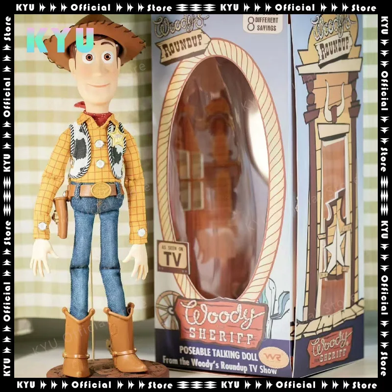 D-KOp Handmade Artist Customized Product Pixar Disney Toy Story Woody Decorative Model Toy Collection Rubber Material  Soft