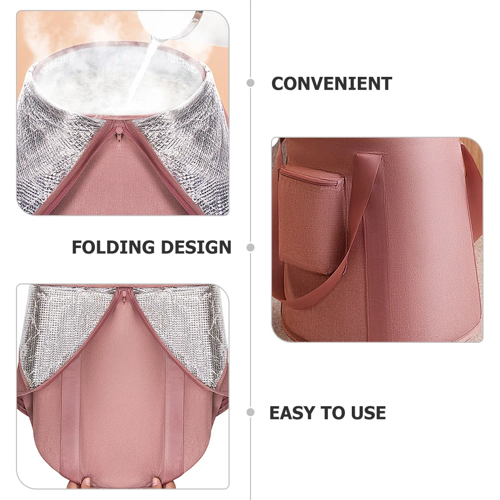 

Portable Folding Foot Soaking Bucket for Travel Outdoor Use Insulated Foot Bath Tub Lightweight Spa Bucket for Home Men Women