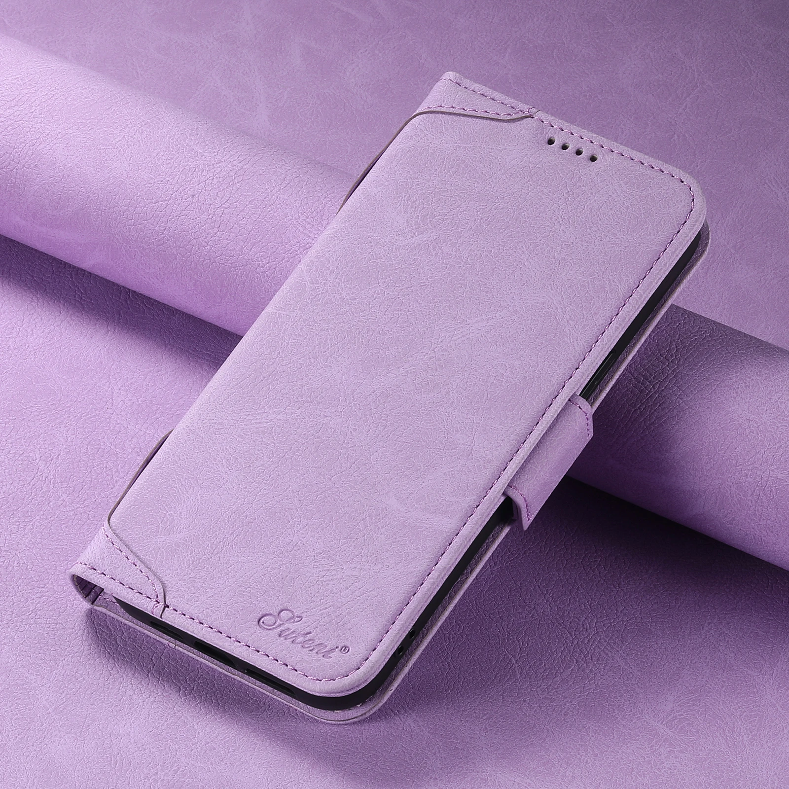SUTENI Luxus-Brieftasche aus Leder, Magsafe-Kartenhalter, Flip-Magnet-Handyhülle für iPhone 18 17 Air 16 15 14 13 12 Pro Max Plus Cover – Detail 14